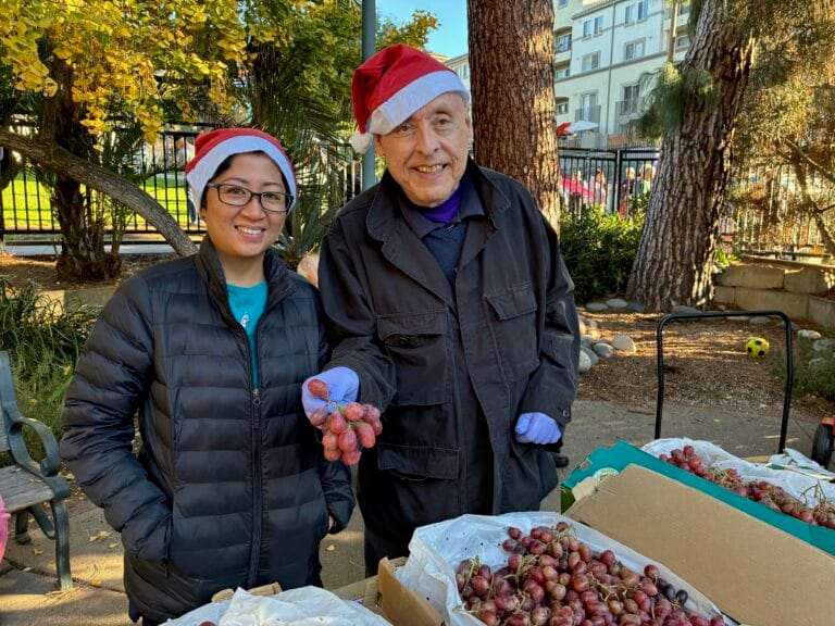 Santa’s Helpers Deliver 2,400 pounds of fruits and veggies