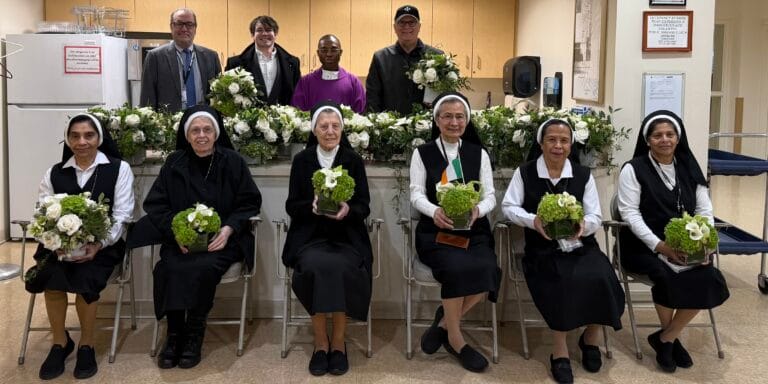 NYC Area Mobile Ministry Delivers St. Patrick’s Day Flowers to ArchCare Nursing Homes