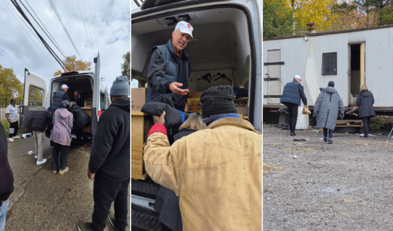As winter approaches, Michigan Area’s “Into the Fire” takes food, warm clothing to Detroit streets